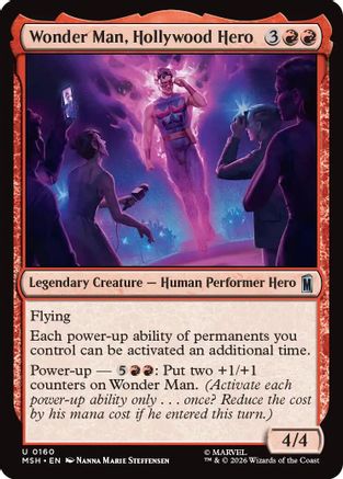Wonder Man, Hollywood Hero  (MSH-160) - [Marvel Super Heroes]