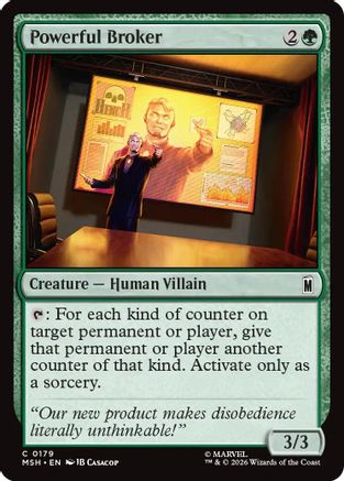 Powerful Broker  [Foil]  (MSH-179) - [Marvel Super Heroes]