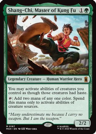 Shang-Chi, Master of Kung Fu  [Foil]  (MSH-187) - [Marvel Super Heroes]