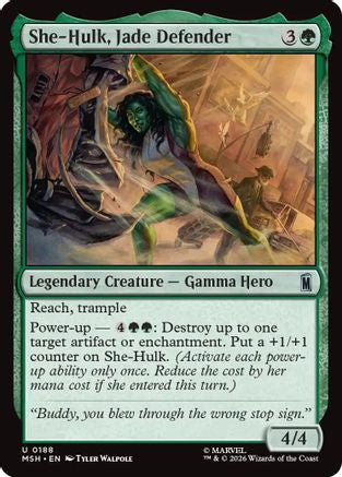 She-Hulk, Jade Defender  (MSH-188) - [Marvel Super Heroes]