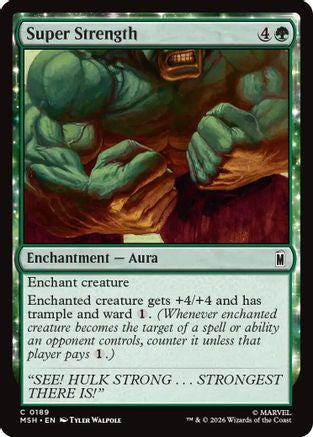 Super Strength  [Foil]  (MSH-189) - [Marvel Super Heroes]