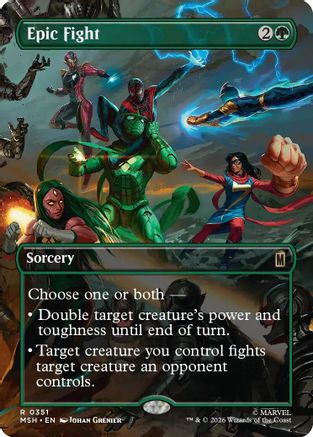 Epic Fight (Borderless)  (MSH-351) - [Marvel Super Heroes]