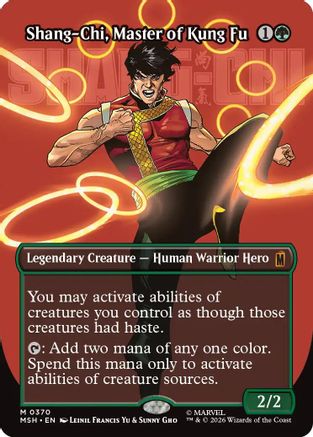 Shang-Chi, Master of Kung Fu (Borderless) (0370)  [Foil]  (MSH-370) - [Marvel Super Heroes]