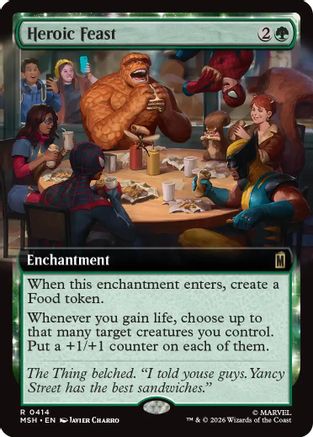 Heroic Feast (Extended Art)  (MSH-414) - [Marvel Super Heroes]