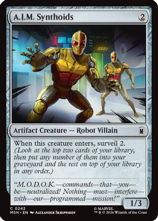 A.I.M. Synthoids  [Foil]  (MSH-242) - [Marvel Super Heroes]