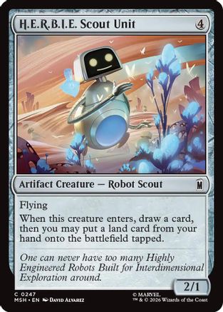 H.E.R.B.I.E. Scout Unit  [Foil]  (MSH-247) - [Marvel Super Heroes]