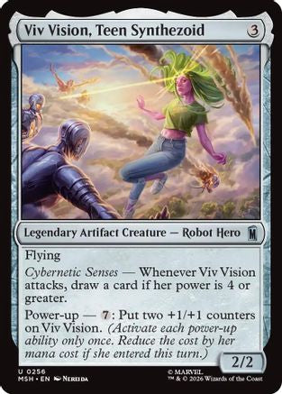 Viv Vision, Teen Synthezoid  [Foil]  (MSH-256) - [Marvel Super Heroes]