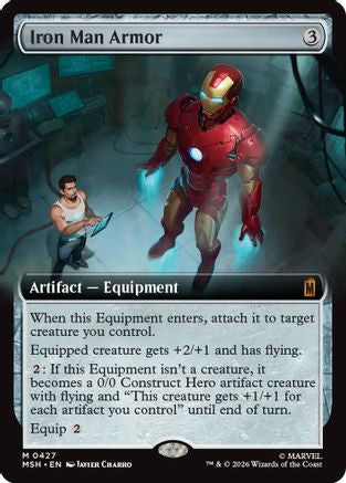 Iron Man Armor (Extended Art)  [Foil]  (MSH-427) - [Marvel Super Heroes]