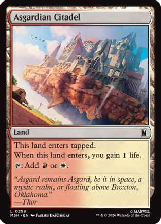 Asgardian Citadel  [Foil]  (MSH-258) - [Marvel Super Heroes]