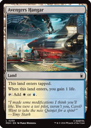 Avengers Hangar  [Foil]  (MSH-259) - [Marvel Super Heroes]
