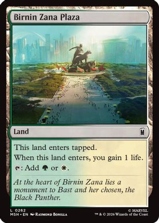 Birnin Zana Plaza  [Foil]  (MSH-262) - [Marvel Super Heroes]