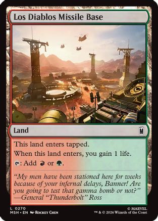 Los Diablos Missile Base  (MSH-270) - [Marvel Super Heroes]