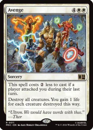 Avenge  (MSC-011) - [Commander: Marvel Super Heroes]