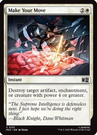 Make Your Move  (MSC-137) - [Commander: Marvel Super Heroes]