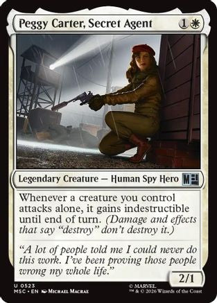Peggy Carter, Secret Agent  (MSC-523) - [Commander: Marvel Super Heroes]