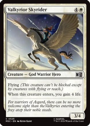 Valkyrior Skyrider  [Foil]  (MSC-525) - [Commander: Marvel Super Heroes]