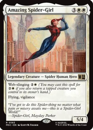 Amazing Spider-Girl  [Foil]  (MSC-583) - [Commander: Marvel Super Heroes]