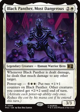 Black Panther, Most Dangerous  (MSC-584) - [Commander: Marvel Super Heroes]