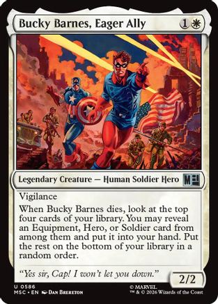 Bucky Barnes, Eager Ally  (MSC-586) - [Commander: Marvel Super Heroes]