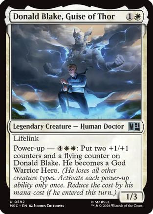 Donald Blake, Guise of Thor  [Foil]  (MSC-592) - [Commander: Marvel Super Heroes]