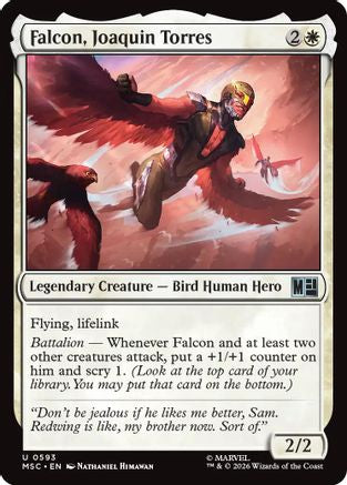 Falcon, Joaquin Torres  (MSC-593) - [Commander: Marvel Super Heroes]