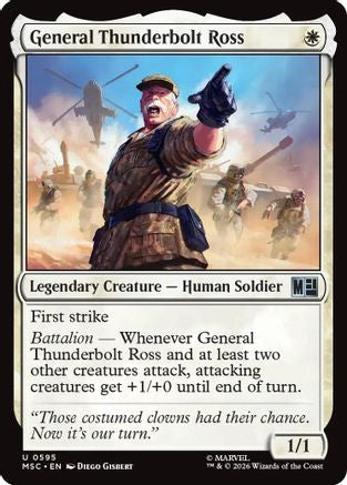 General Thunderbolt Ross  (MSC-595) - [Commander: Marvel Super Heroes]