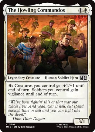 The Howling Commandos  (MSC-598) - [Commander: Marvel Super Heroes]
