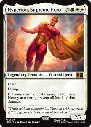 Hyperion, Supreme Hero  (MSC-599) - [Commander: Marvel Super Heroes]