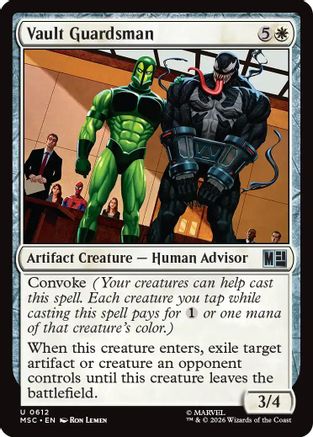 Vault Guardsman  [Foil]  (MSC-612) - [Commander: Marvel Super Heroes]
