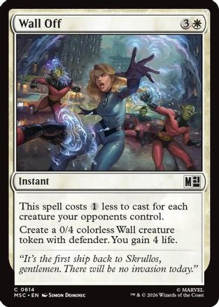 Wall Off  (MSC-614) - [Commander: Marvel Super Heroes]