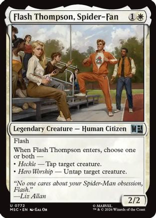 Flash Thompson, Spider-Fan  [Foil]  (MSC-772) - [Commander: Marvel Super Heroes]
