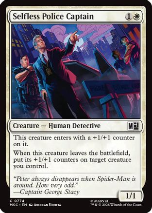 Selfless Police Captain  [Foil]  (MSC-774) - [Commander: Marvel Super Heroes]