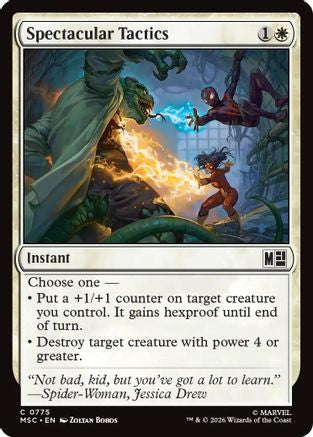 Spectacular Tactics  [Foil]  (MSC-775) - [Commander: Marvel Super Heroes]