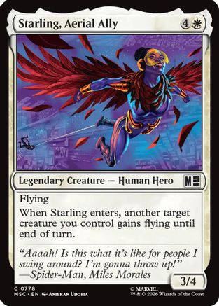 Starling, Aerial Ally  (MSC-778) - [Commander: Marvel Super Heroes]