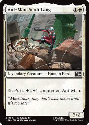 Ant-Man, Scott Lang  (MSC-834) - [Commander: Marvel Super Heroes]