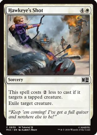 Hawkeye's Shot  (MSC-839) - [Commander: Marvel Super Heroes]