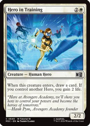 Hero in Training  (MSC-840) - [Commander: Marvel Super Heroes]