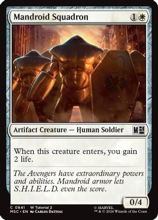 Mandroid Squadron  (MSC-841) - [Commander: Marvel Super Heroes]