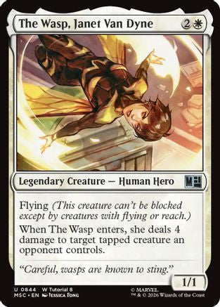 The Wasp, Janet Van Dyne  (MSC-844) - [Commander: Marvel Super Heroes]