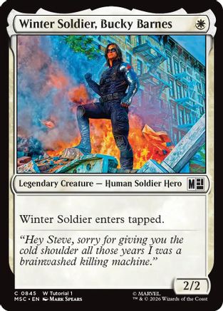 Winter Soldier, Bucky Barnes  (MSC-845) - [Commander: Marvel Super Heroes]