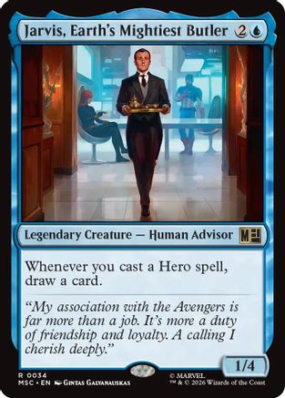 Jarvis, Earth's Mightiest Butler  (MSC-034) - [Commander: Marvel Super Heroes]