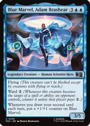 Blue Marvel, Adam Brashear  (MSC-530) - [Commander: Marvel Super Heroes]