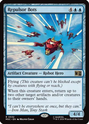 Repulsor Bots  [Foil]  (MSC-532) - [Commander: Marvel Super Heroes]