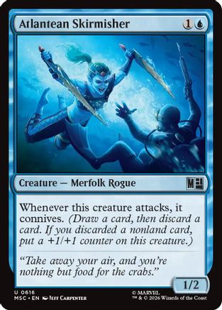 Atlantean Skirmisher  [Foil]  (MSC-616) - [Commander: Marvel Super Heroes]