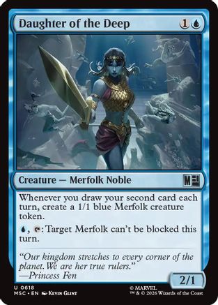Daughter of the Deep  [Foil]  (MSC-618) - [Commander: Marvel Super Heroes]