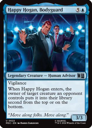 Happy Hogan, Bodyguard  [Foil]  (MSC-622) - [Commander: Marvel Super Heroes]