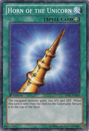 Horn of the Unicorn [BP01-EN069] Starfoil Rare - Trinity Hobby