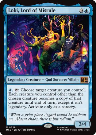 Loki, Lord of Misrule  [Foil]  (MSC-628) - [Commander: Marvel Super Heroes]