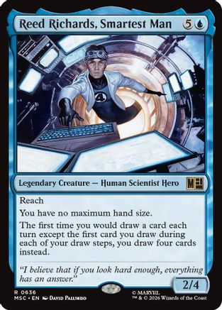 Reed Richards, Smartest Man  [Foil]  (MSC-636) - [Commander: Marvel Super Heroes]
