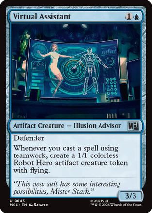 Virtual Assistant  (MSC-643) - [Commander: Marvel Super Heroes]